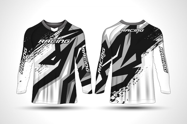 Download Premium Vector | Long sleeve t-shirt sport motorcycle jersey