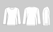 Premium Vector Long Sleeve T Shirt Template