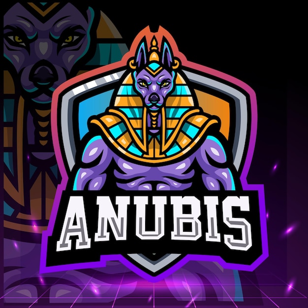 Premium Vector The Lord Of Anubis Mascot Esport Logo Design