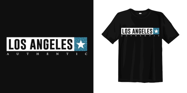 Premium Vector | Los angeles authentic t shirt print