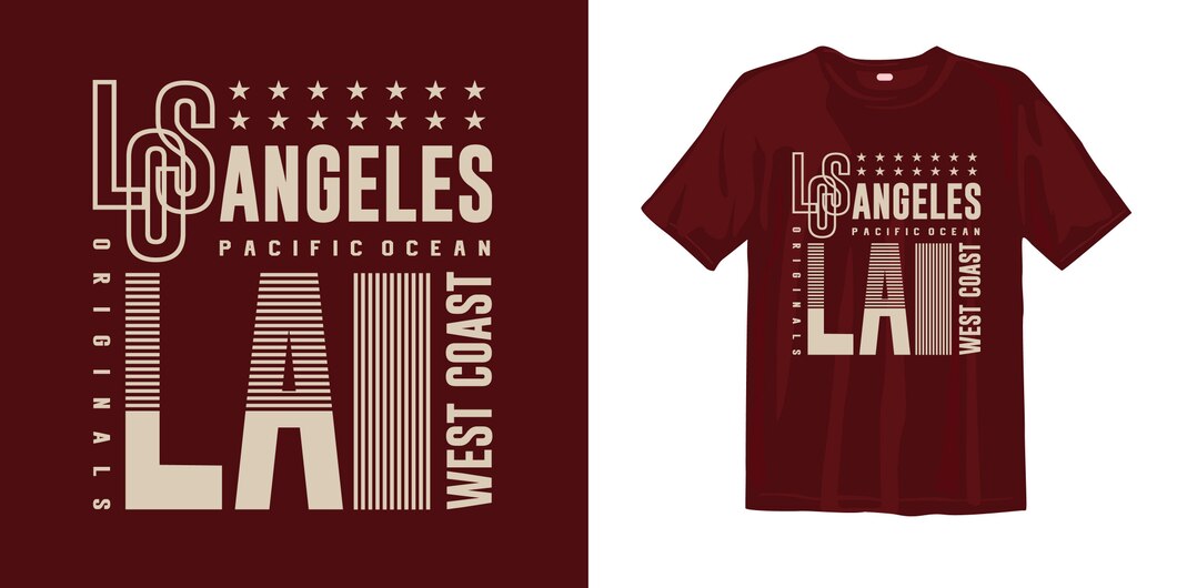 Premium Vector | Los angeles typography graphic t-shirt apparel design