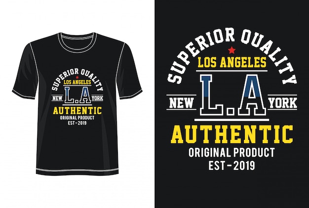 Premium Vector | Los angeles typography for print t shirt
