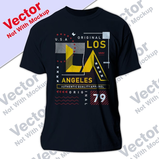 Premium Vector | Los angeles typography for tshirt printing