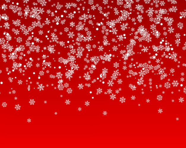 Premium Vector | A lot of snowflakes falling from the sky