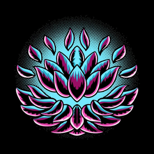 Premium Vector Lotus Flower Vector Illustration 8964