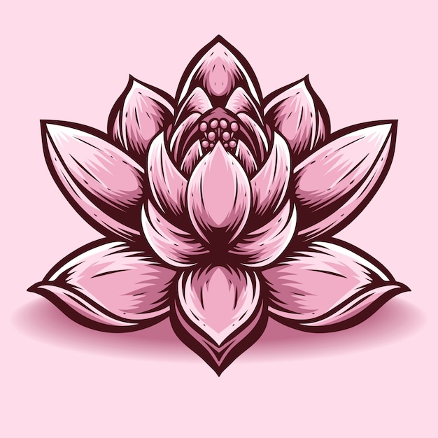 Download Lotus flower vector and logo Vector | Premium Download