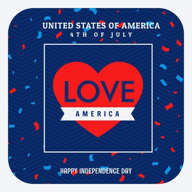 Love america celebration background