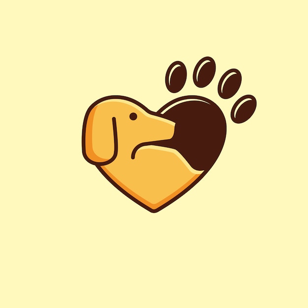 Premium Vector | Love animal logotype