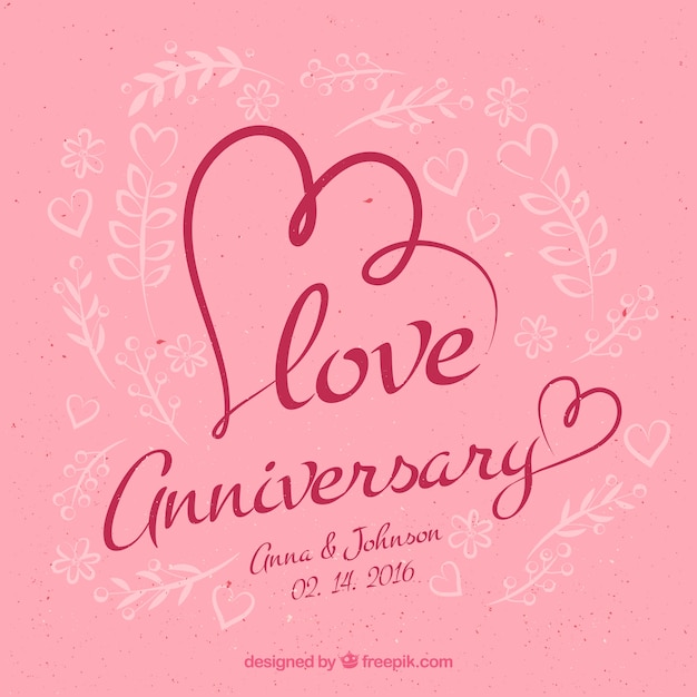 Love anniversary  background Vector  Free Download