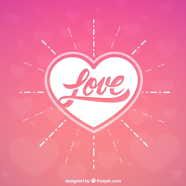 Download Love background in pink tones Vector | Free Download