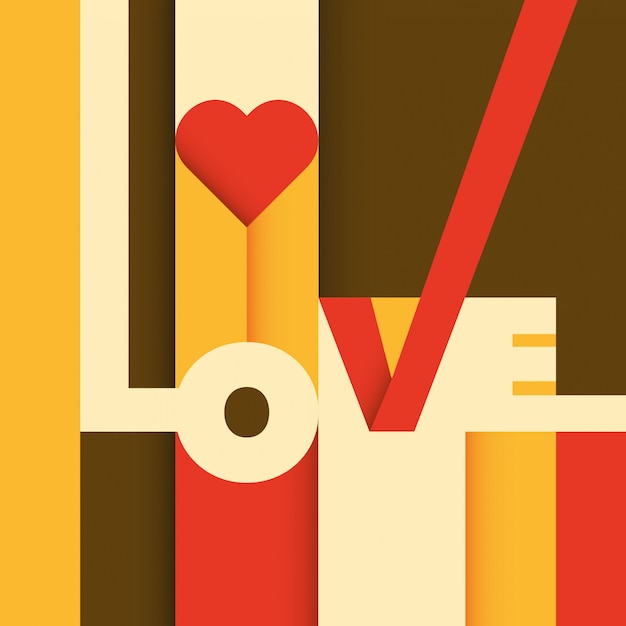 Premium Vector | Love background