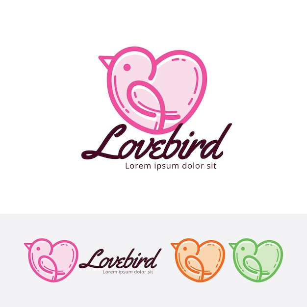 Download Free Love Bird Logo Template Premium Vector Use our free logo maker to create a logo and build your brand. Put your logo on business cards, promotional products, or your website for brand visibility.