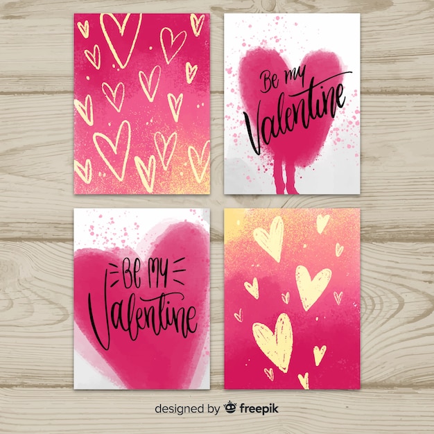 Download Love card collection | Free Vector