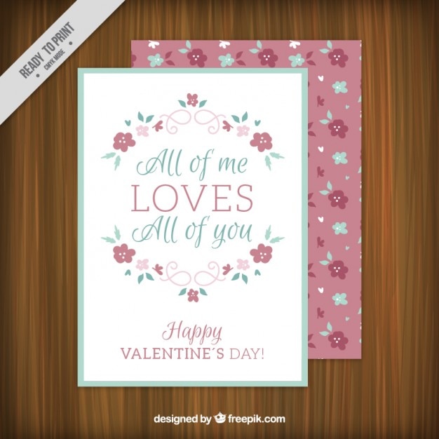 Download Love card design | Free Vector