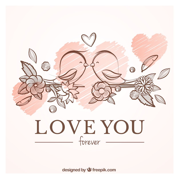 Download Free Love Card With Hand Drawn Birds Free Vector Use our free logo maker to create a logo and build your brand. Put your logo on business cards, promotional products, or your website for brand visibility.