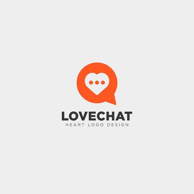 Download Free Love Chat Simple Creative Logo Template Premium Vector Use our free logo maker to create a logo and build your brand. Put your logo on business cards, promotional products, or your website for brand visibility.
