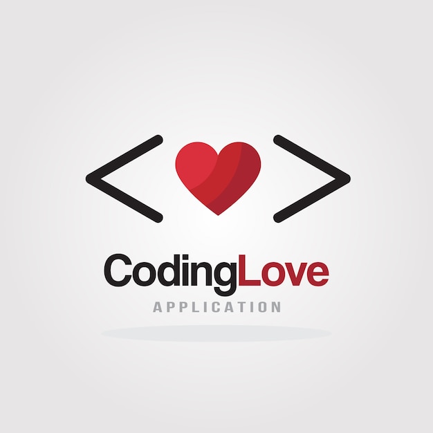 Download Free Love Coding Logo Design Template For Software Company Development Use our free logo maker to create a logo and build your brand. Put your logo on business cards, promotional products, or your website for brand visibility.