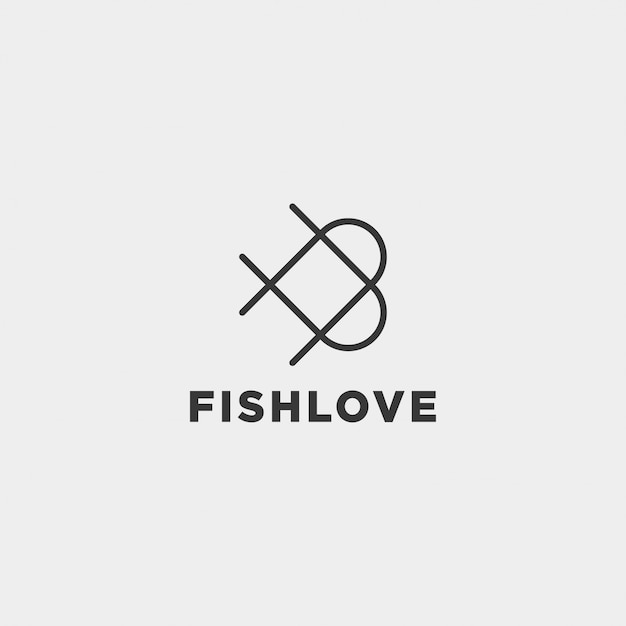 Download Free Love Fish Logo Design Premium Vector Use our free logo maker to create a logo and build your brand. Put your logo on business cards, promotional products, or your website for brand visibility.