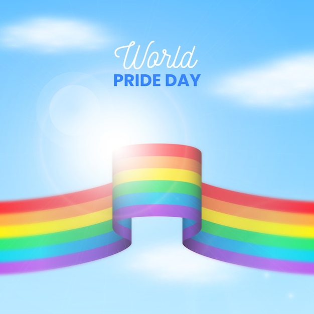 Download Love is love pride day flag | Free Vector