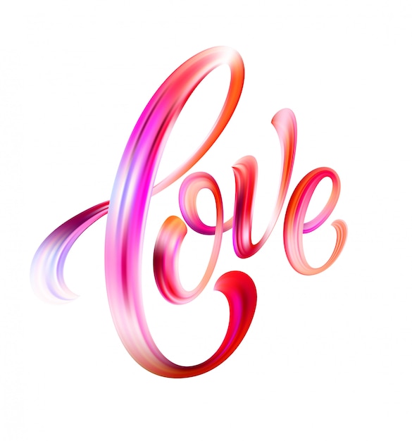 Premium Vector Love Lettering 1361