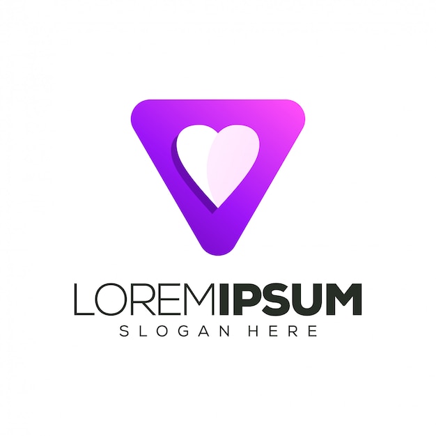 Love logo design vector illustration | Premium Vector