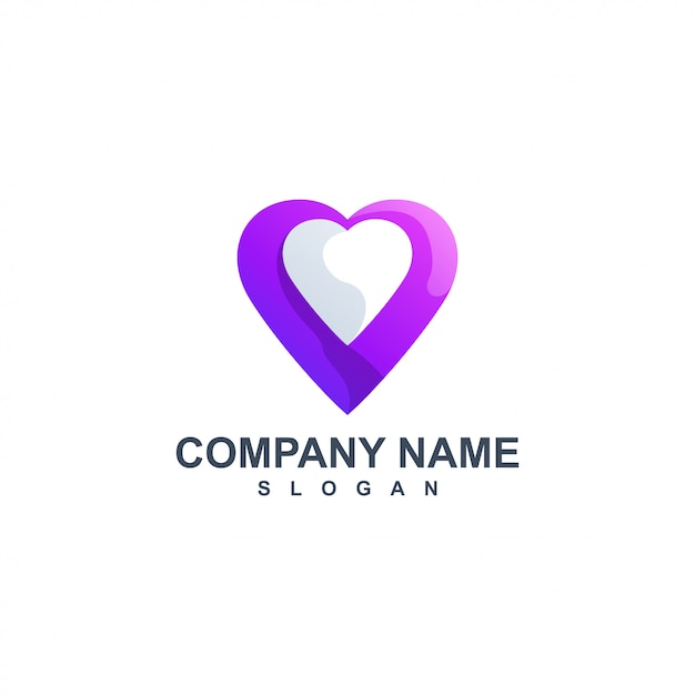 Premium Vector | Love logo design