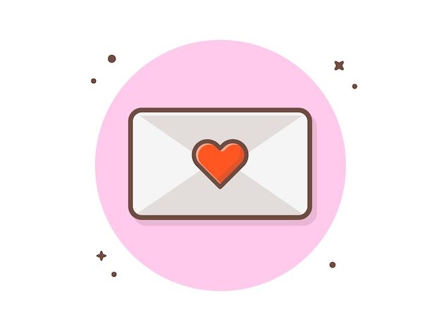 love emails illustration for free download
