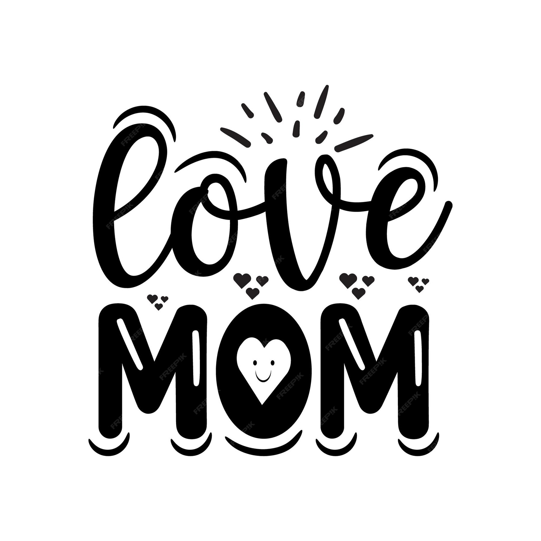 Premium Vector | Love mom mothers day typography quotes holiday ...