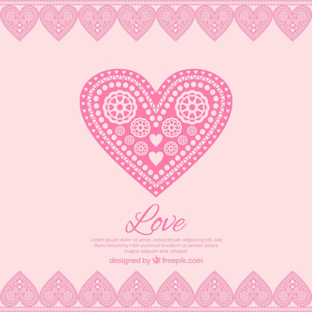 In love pink background Vector | Free Download