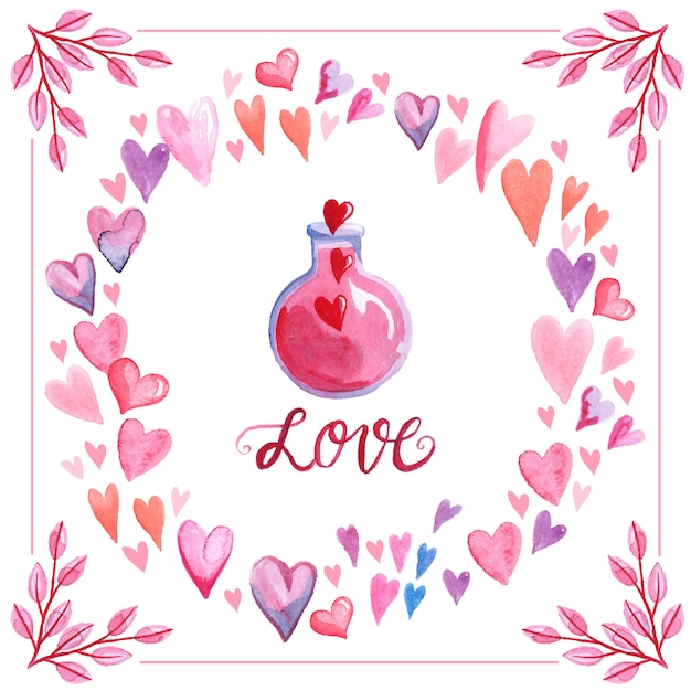 Download Love potion background | Premium Vector