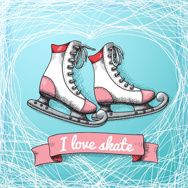 Love skate card theme