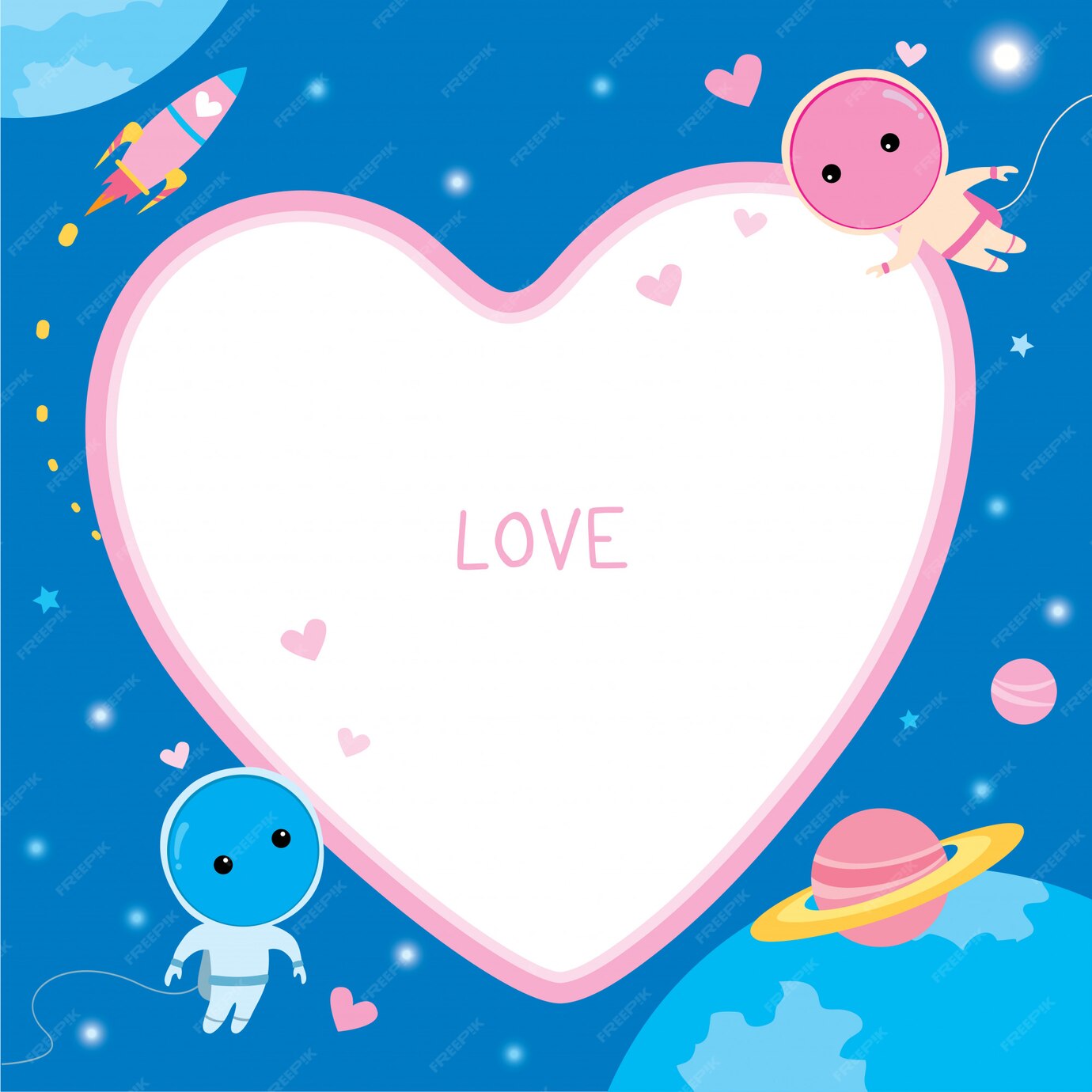 Love wish space фон