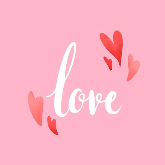 Download Free Download This Free Vector Love Typography Decorated With Hearts Vector Use our free logo maker to create a logo and build your brand. Put your logo on business cards, promotional products, or your website for brand visibility.