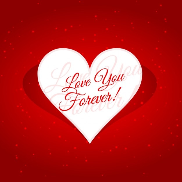 Download Love you forever message in heart Vector | Free Download