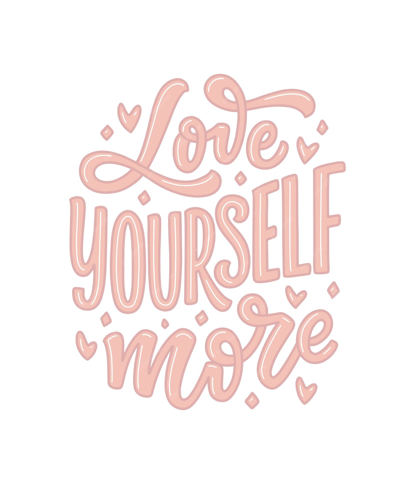 Premium Vector | Love yourself lettering slogan. modern calligraphy ...