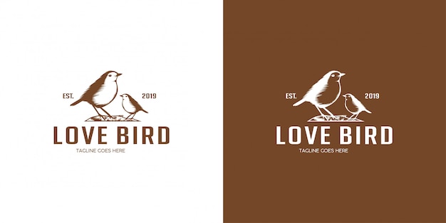 Download Free Lovebird Logo Design Emblem Vintage Stamp Badge Logo Vector Template Premium Vector Use our free logo maker to create a logo and build your brand. Put your logo on business cards, promotional products, or your website for brand visibility.