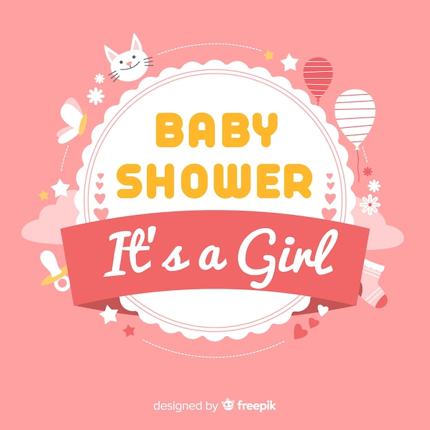 Download Free Lovely Baby Shower Design Free Vector Use our free logo maker to create a logo and build your brand. Put your logo on business cards, promotional products, or your website for brand visibility.