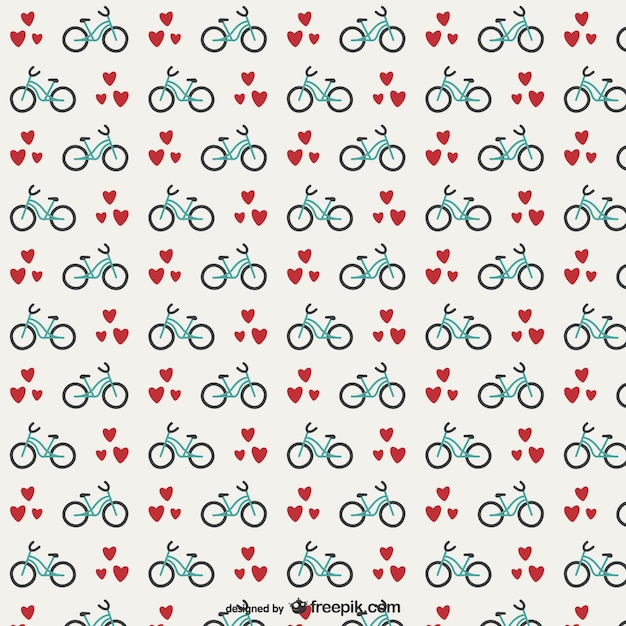 Lovely bicycles pattern
