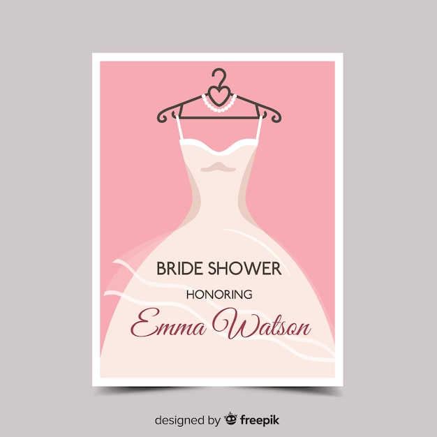 Lovely bridal shower design | Free Vector