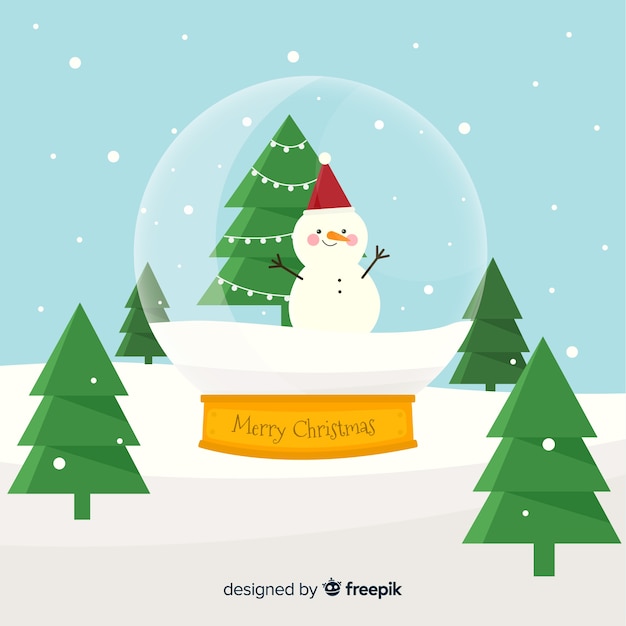 Free Vector | Lovely hand drawn christmas background