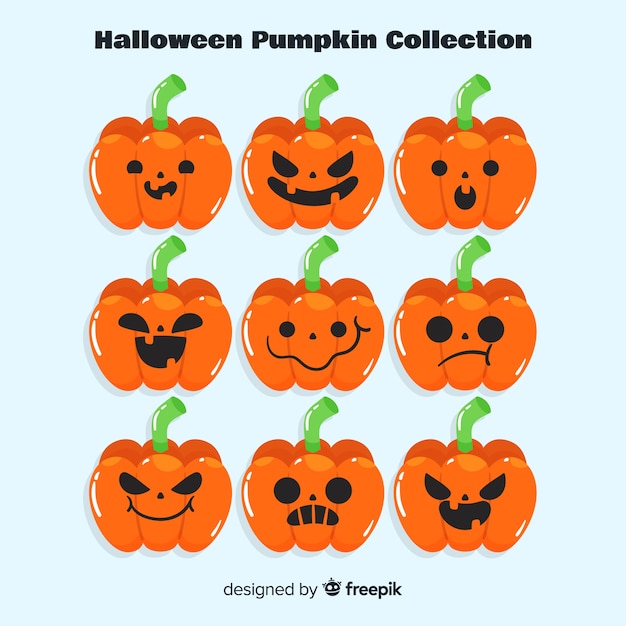 Lovely Hand Drawn Halloween Pumpkin Collection 23 2147923708 