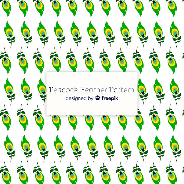 Download Lovely peacock feather pattern | Free Vector