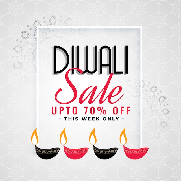 Lovely sale template for diwali festival