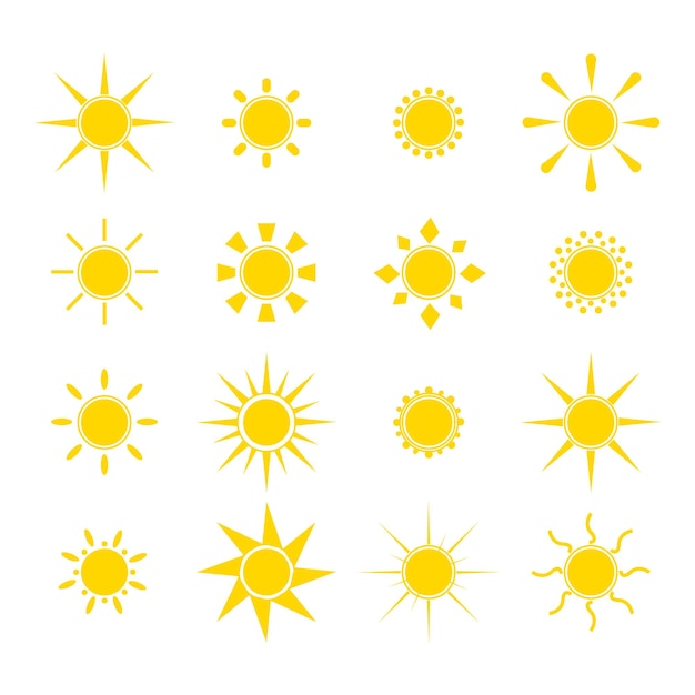 Premium Vector | Lovely smiling sun emoji. summer emoticons.