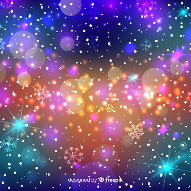 Free Vector | Lovely Sparkling Christmas Background