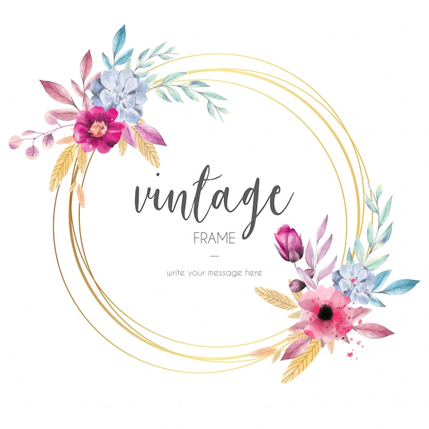 Download Free Vector | Lovely vintage frame