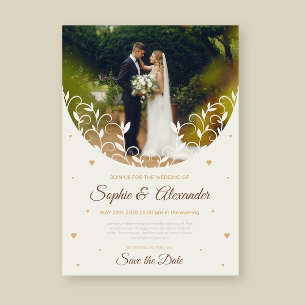 free-vector-lovely-wedding-invitation-template-with-photo