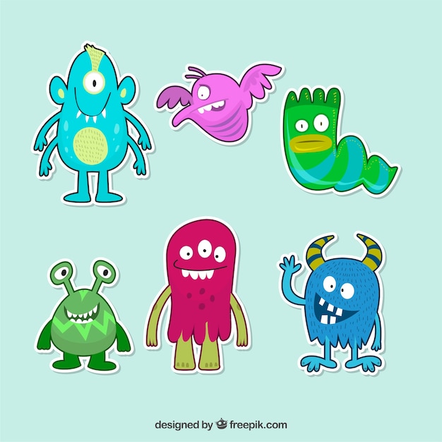 Lovley pack of monsters stickers