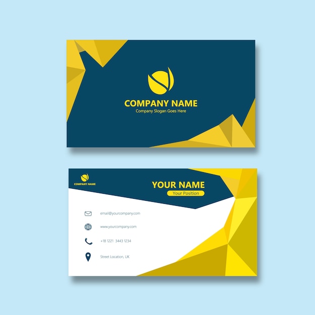 Download Free Low Poly Business Card Premium Vector Use our free logo maker to create a logo and build your brand. Put your logo on business cards, promotional products, or your website for brand visibility.