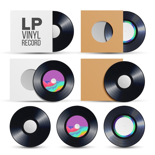 Download Free Vinyl Record Mockup Vectors 40 Images In Ai Eps Format